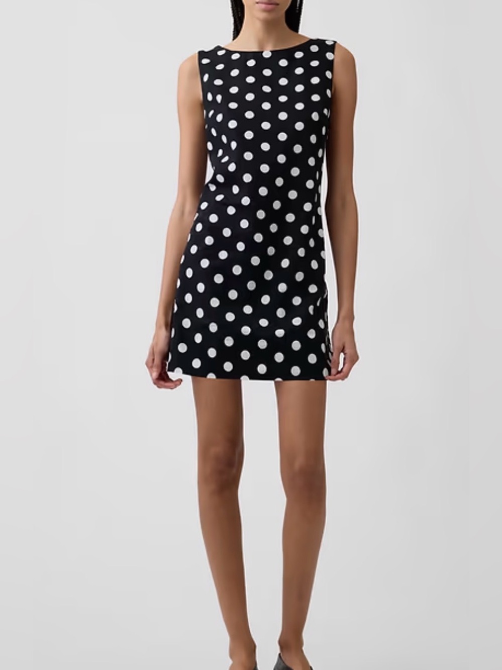 GAP Factory Black and White Polka Dot Mini Dress